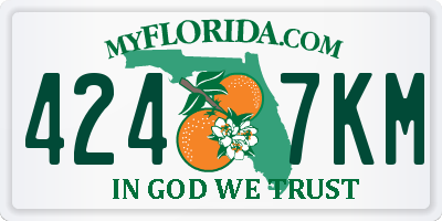 FL license plate 4247KM