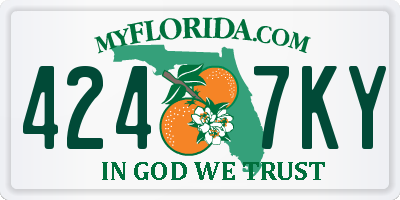 FL license plate 4247KY
