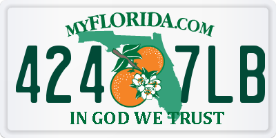 FL license plate 4247LB