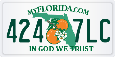 FL license plate 4247LC