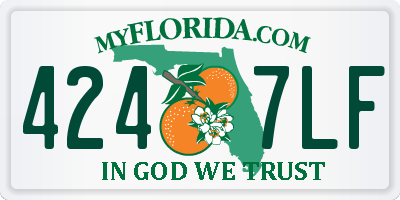 FL license plate 4247LF