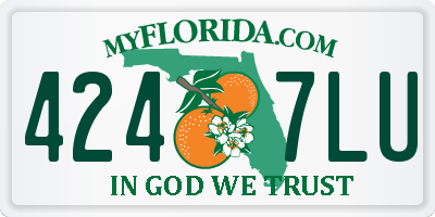 FL license plate 4247LU
