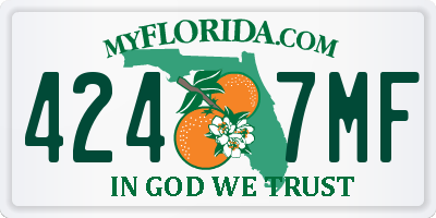FL license plate 4247MF