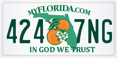 FL license plate 4247NG