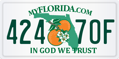 FL license plate 4247OF