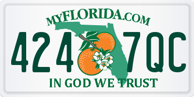 FL license plate 4247QC