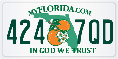 FL license plate 4247QD