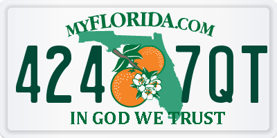 FL license plate 4247QT
