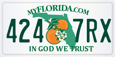 FL license plate 4247RX