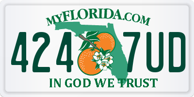 FL license plate 4247UD
