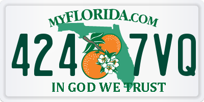 FL license plate 4247VQ