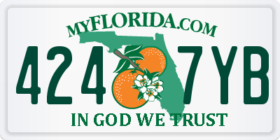 FL license plate 4247YB