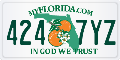 FL license plate 4247YZ