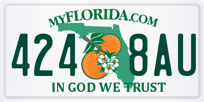 FL license plate 4248AU