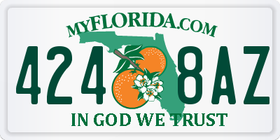 FL license plate 4248AZ