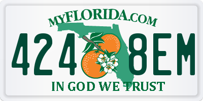 FL license plate 4248EM