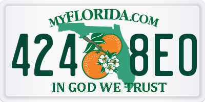 FL license plate 4248EO