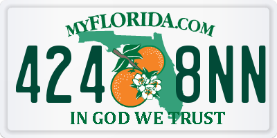 FL license plate 4248NN