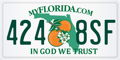 FL license plate 4248SF