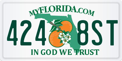 FL license plate 4248ST