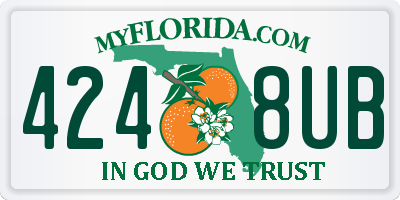 FL license plate 4248UB