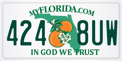 FL license plate 4248UW