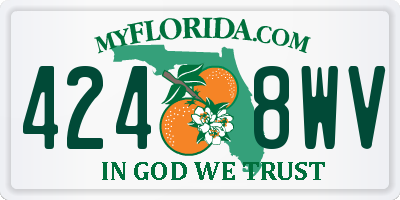 FL license plate 4248WV