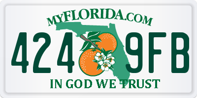 FL license plate 4249FB