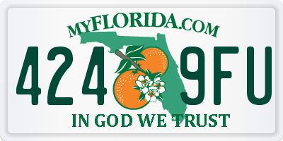 FL license plate 4249FU