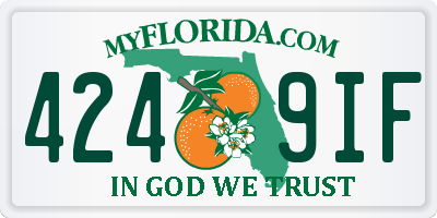 FL license plate 4249IF