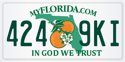 FL license plate 4249KI