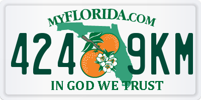 FL license plate 4249KM