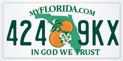 FL license plate 4249KX