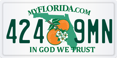 FL license plate 4249MN