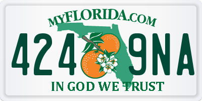 FL license plate 4249NA