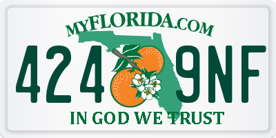 FL license plate 4249NF