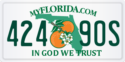 FL license plate 4249OS