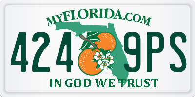 FL license plate 4249PS