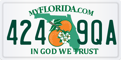 FL license plate 4249QA