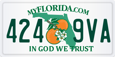 FL license plate 4249VA