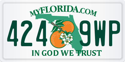 FL license plate 4249WP
