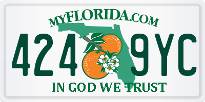 FL license plate 4249YC
