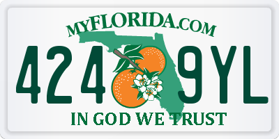 FL license plate 4249YL