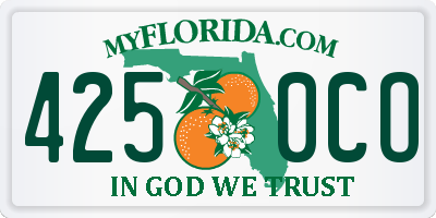 FL license plate 4250CO