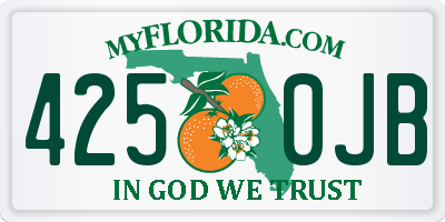 FL license plate 4250JB