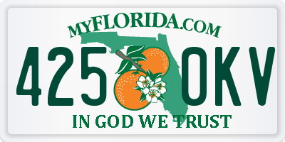 FL license plate 4250KV