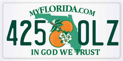 FL license plate 4250LZ