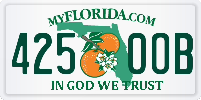 FL license plate 4250OB