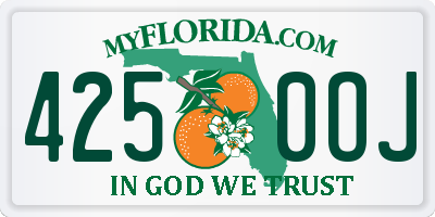 FL license plate 4250OJ