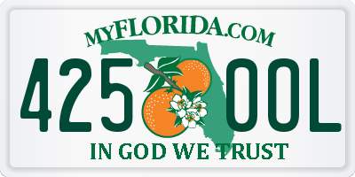 FL license plate 4250OL